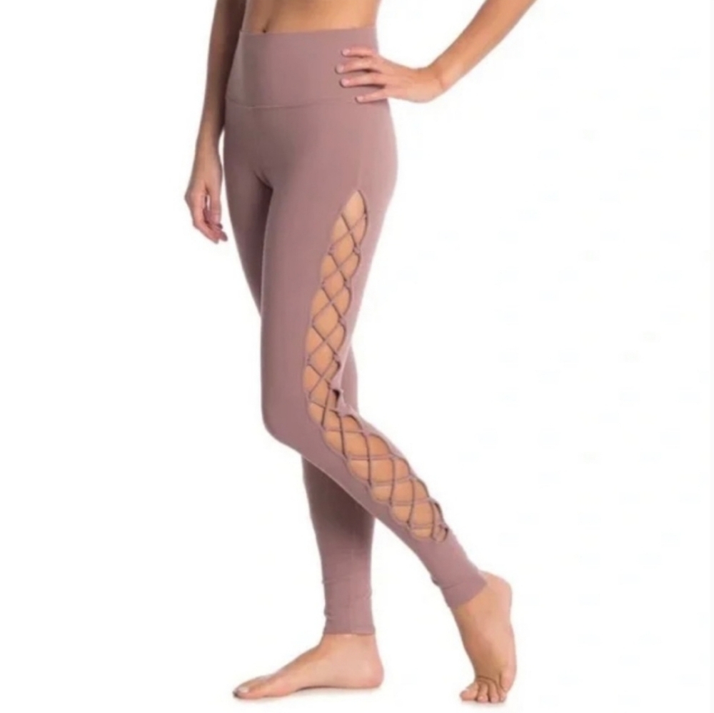 Alo Yoga Women's Smokey Quartz  Interlace High-Waist Leggings Xxs